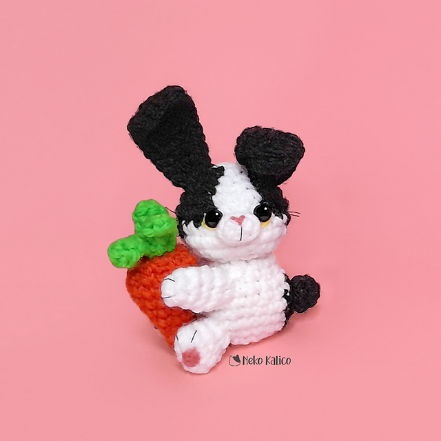 Black and White Little Bunny