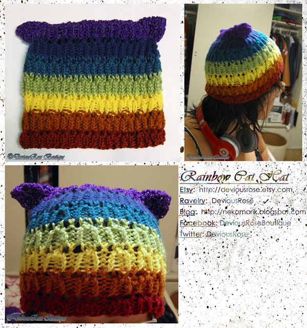 Striped Cat Hat