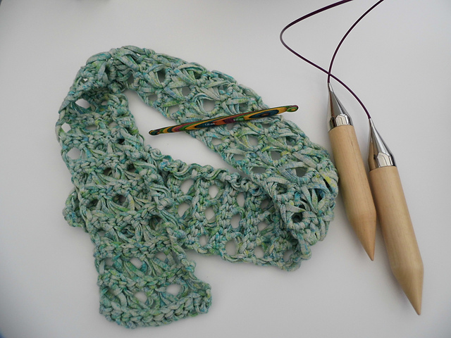 Quick Broomstick Lace Summer Scarf