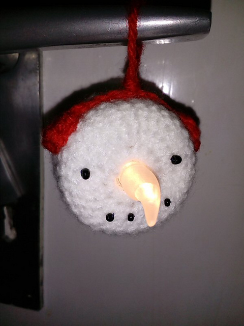 Lighted Snowman Ornament