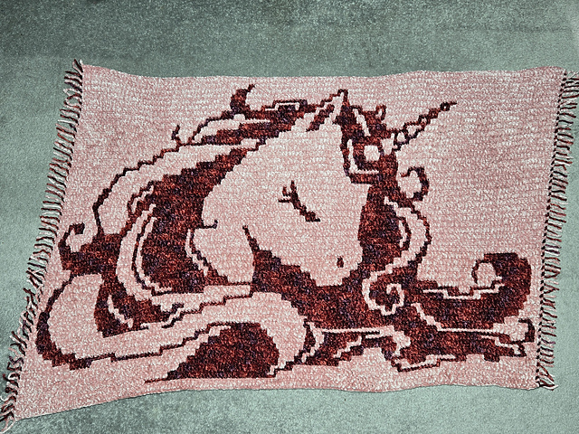 Magical Dreams Unicorn mosaic blanket