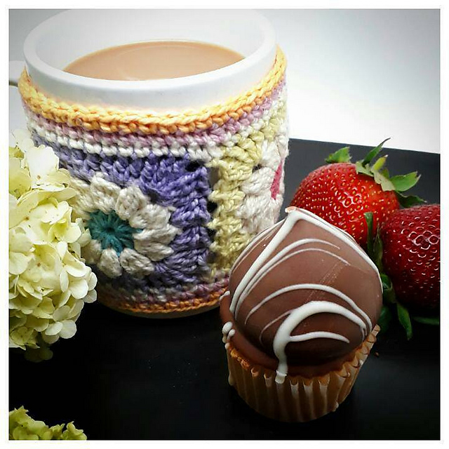 Flower Power Coffee Cosy