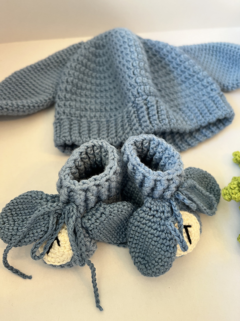 Bunny Hat and Booties