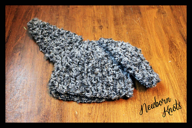 Crochet Fuzzy Bunny Baby Hat. #017