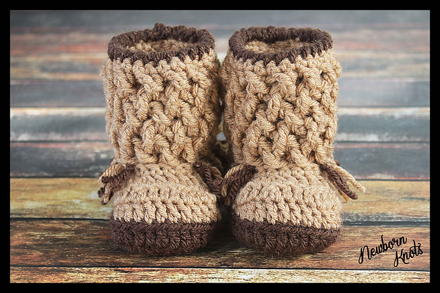 Weaving Fringe Baby Cowboy Booties. #54