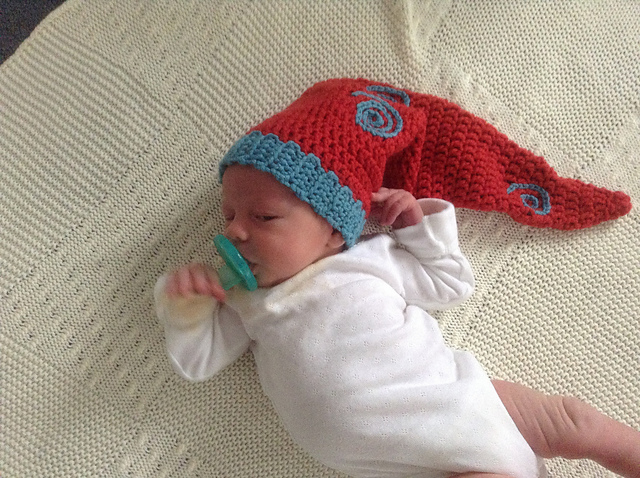 Starry Swirls Stocking Cap