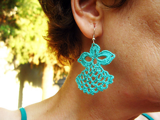 Dangle Angel Earrings