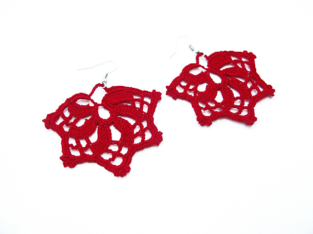 Five Point Dangle Earrings