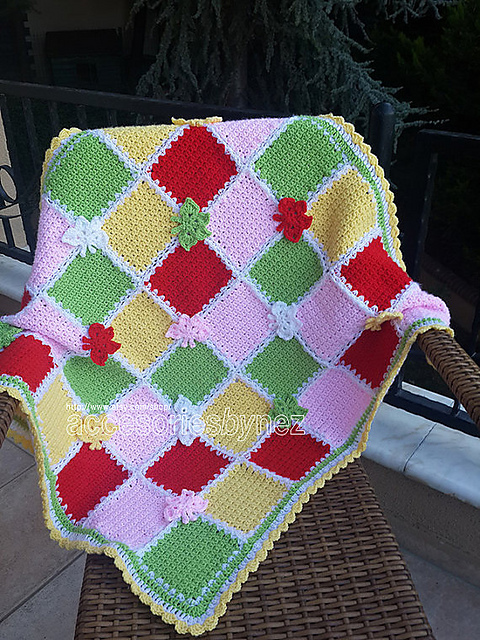 Baby Blanket with Butterflies