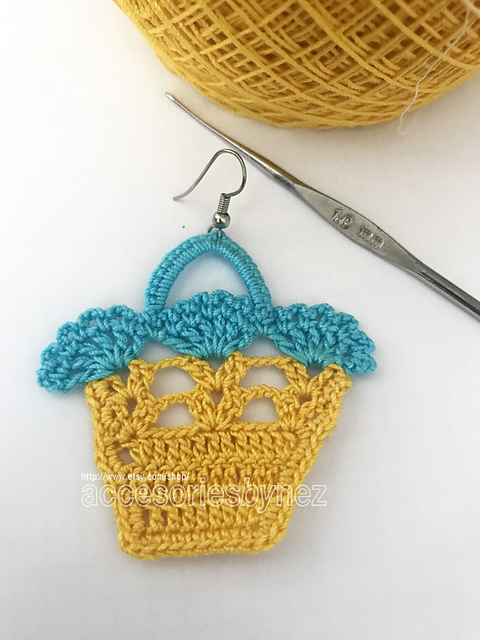 Basket Flowers Earrings