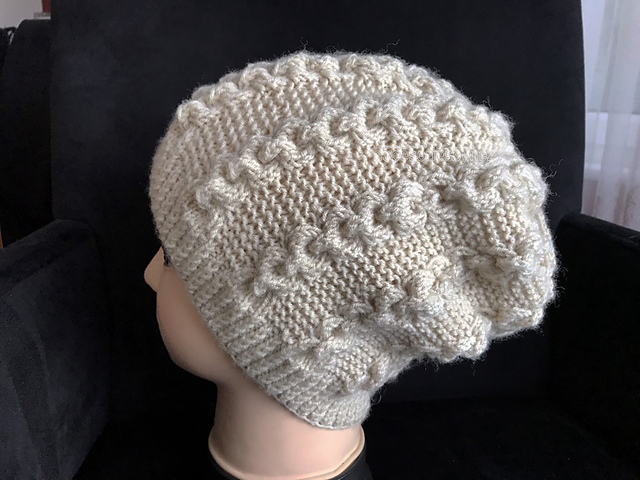 Chain Cable Slouchy Hat
