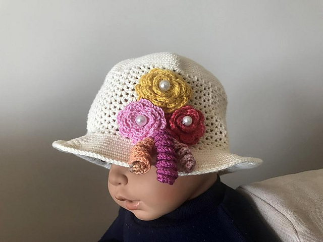 Flowers Baby Hat