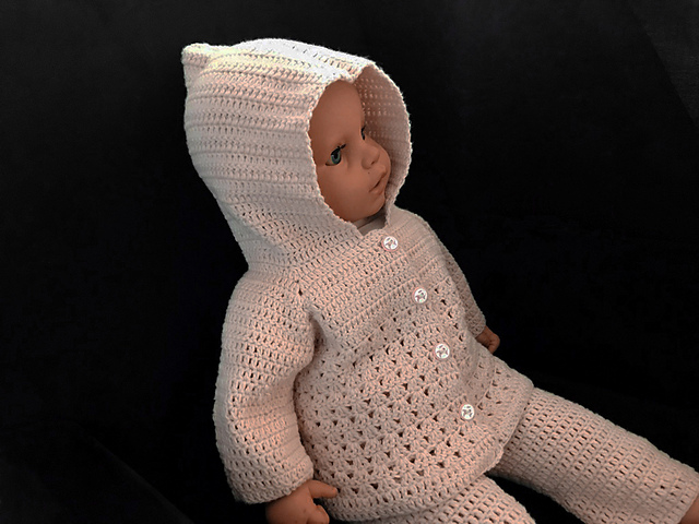 Baby Hooded Cardigan and Pants