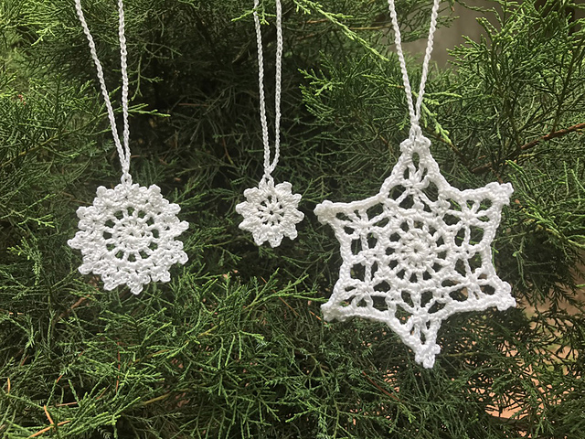 Snowflake Ornaments (3 in 1 )