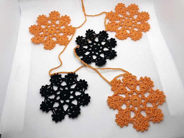 Halloween Crochet Motif Garland