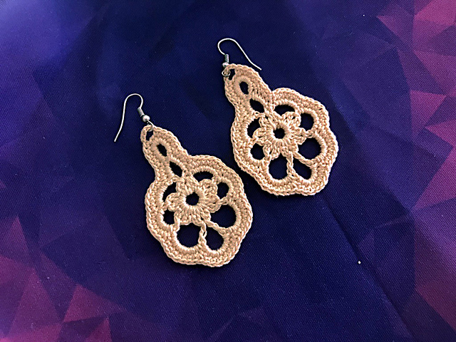 Dangle Flower Earrings