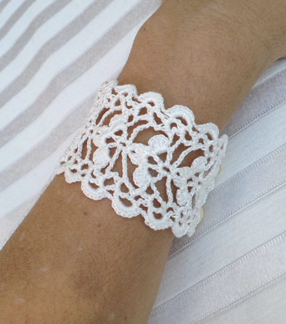 Crochet Cuff Bracelet