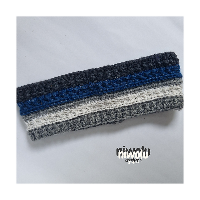 Striped ear warmers