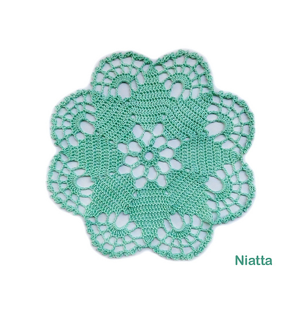 8Star Mint Blue Doily