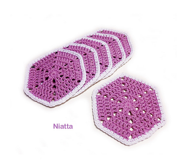Hexagon Doily Coaster