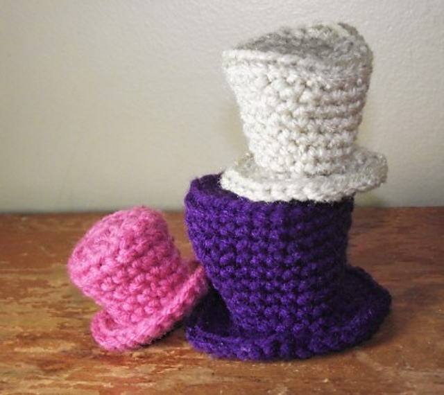 (small) Top Hats for amigurumi