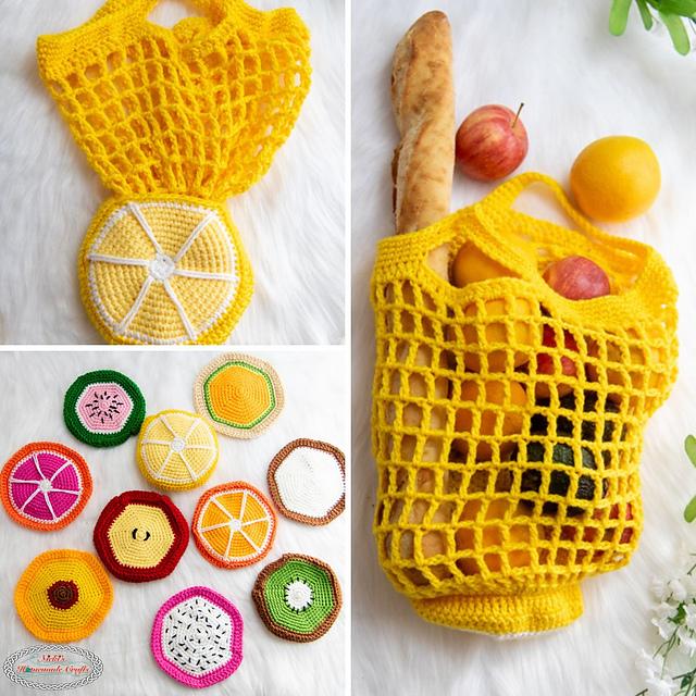 10-in-1 Foldable Fruit Market Bags