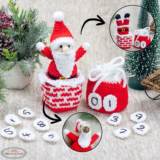 Santa Amigurumi Advent Calendar