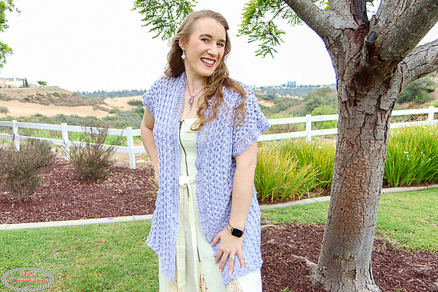 Ravelry: Hairpin Lace Short Sleeve Cardigan pattern by Nicole Riley