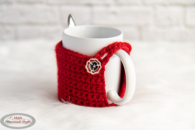 Mug Cozy with Spoon Holder