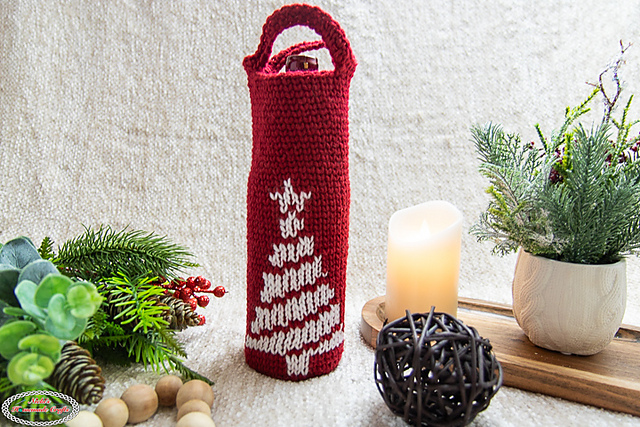 Christmas Tree Wine Bottle Holder