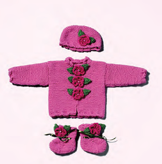 Baby Jacket Hat and Booties