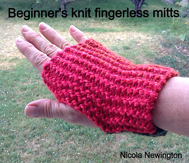 Beginner's Fingerless Mitts