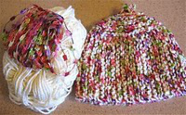 Knit flat baby hat