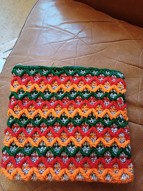 Diamond Waffle pouch