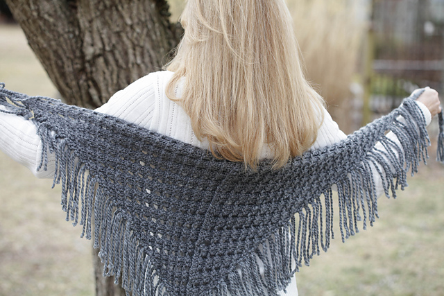 Eyelet Triangle Shawl