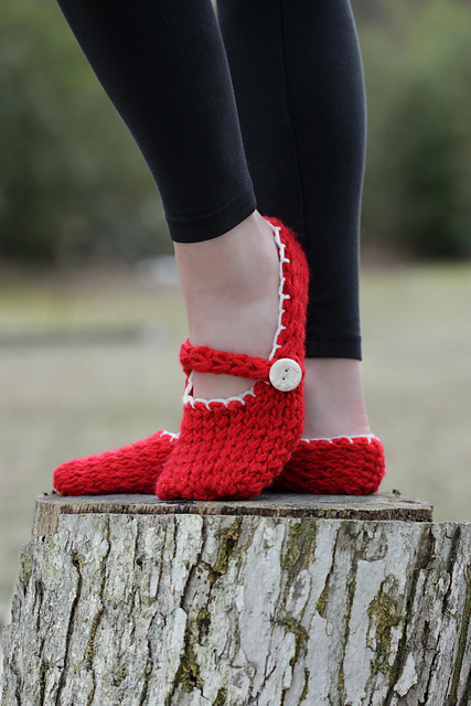 Mary Jane Style Slippers