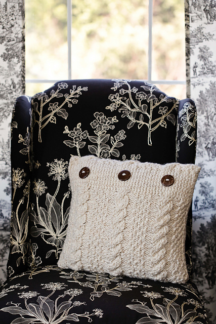 Moss and Cables Pillow