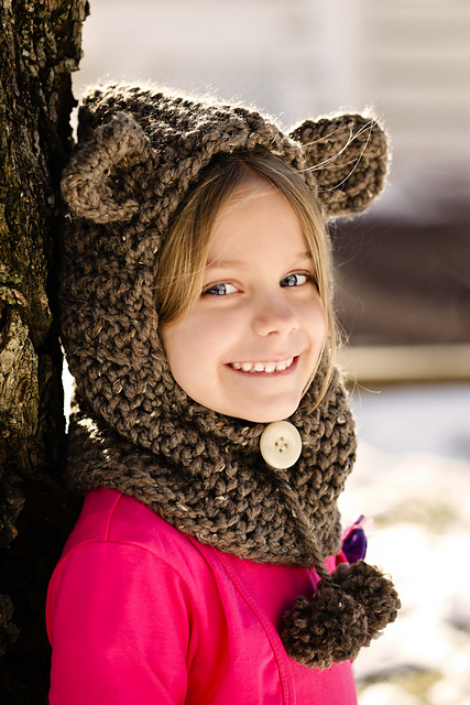 Little Bear Hooded Cowl