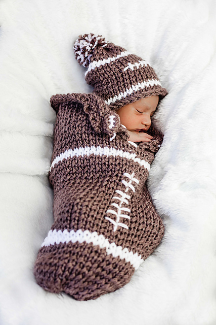 Newborn Football Cocoon