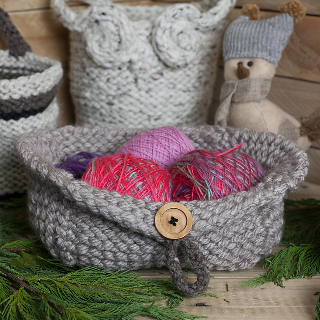 Winged Yarn Basket