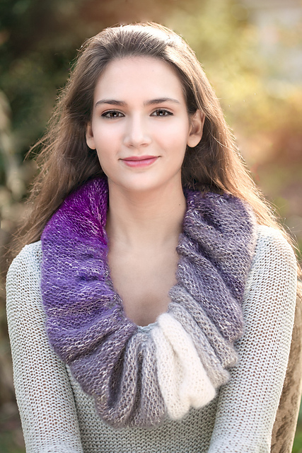 Ombre Ruffle Cowl