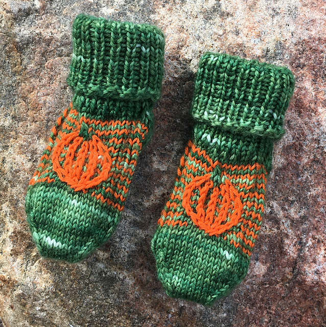 Tiny Pumpkin Socks
