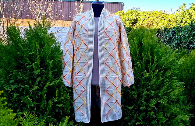 Cardigan with granny squares
