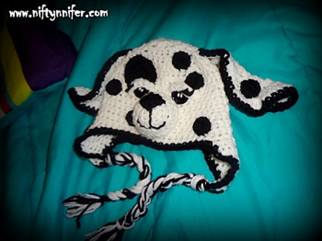 Dalmation Earflap Beanie