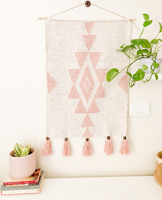 The Kunzite wall hanging