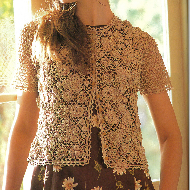p.09 Irish Motif Cardigan