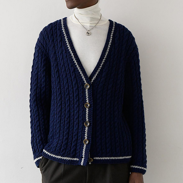 p.12 Cable Cardigan