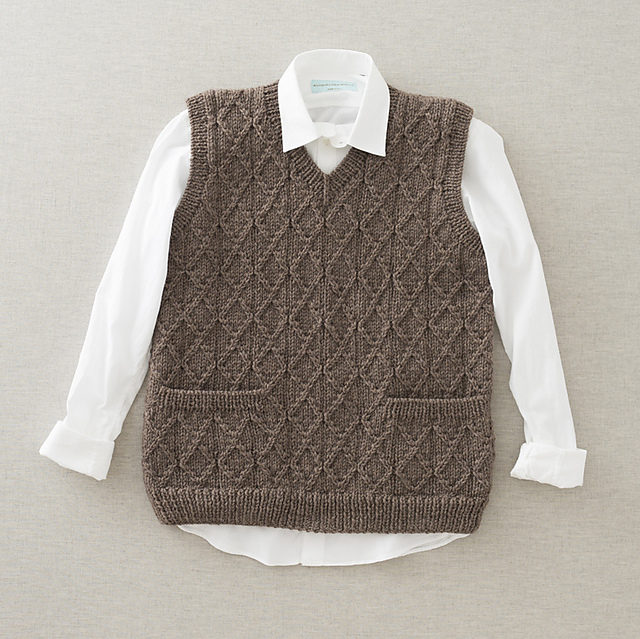 No.07 Trellis pattern vest(トレリス模様のベスト）
