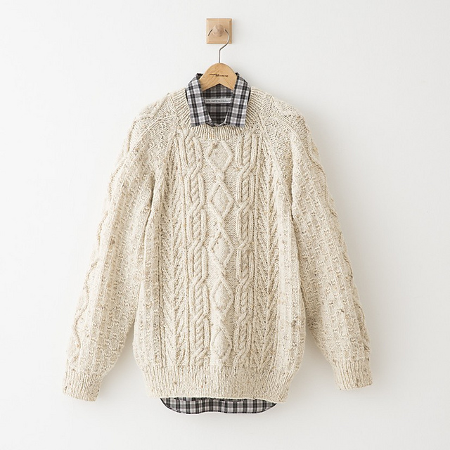 No.01 Aran Sweater 生成りのアランセーター