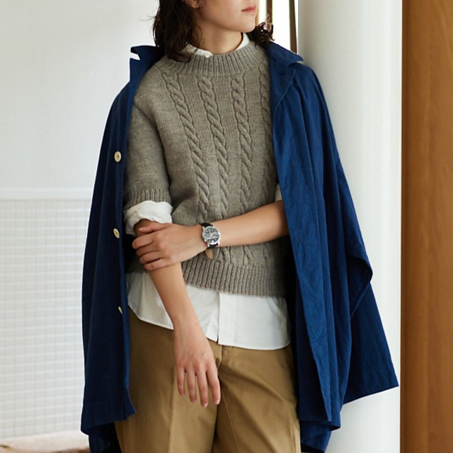 C Cable twin sets and skirt